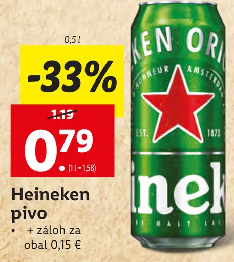 Heineken plechovka