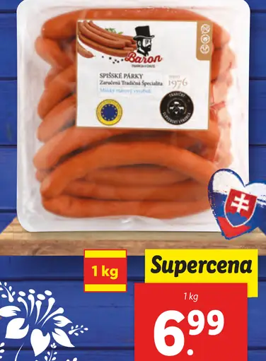 Sládek Spišské párky