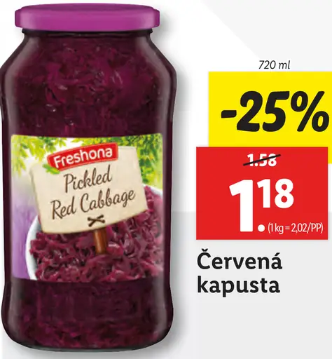 Freshona Červená kapusta