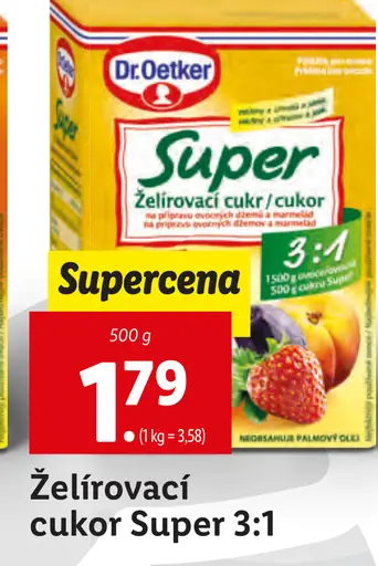Dr. Oetker želírovací cukor Super