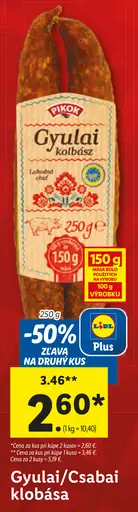 Pikok Gyulai klobása