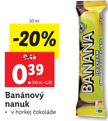 Banánový nanuk