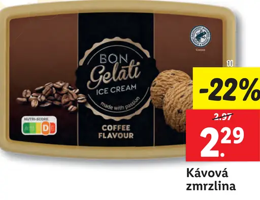 Bon Gelati Kávová zmrzlina