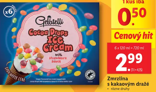 Gelatelli Cocoa Drops Ice Cream