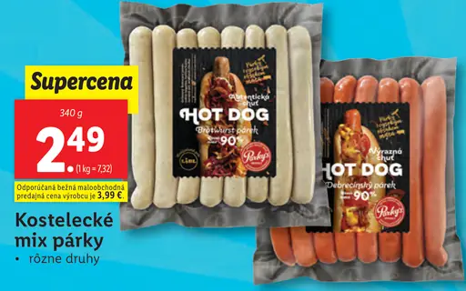 Kostelecké Mix párky