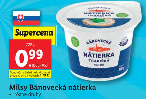 Milsy Bánovecká nátierka