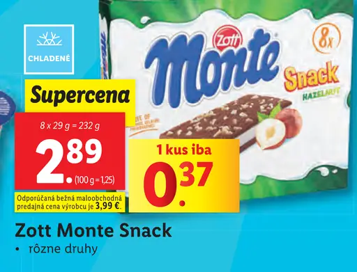 Zott Monte Snack
