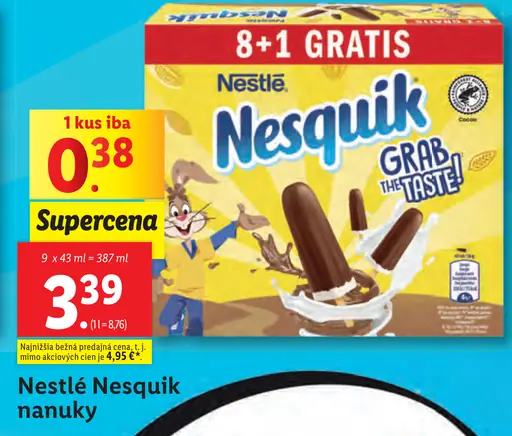 Nestlé Nesquik nanuky