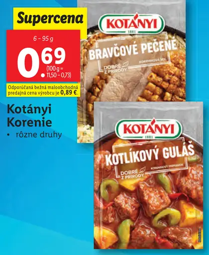 Kotányi Bravčové pečené korenie