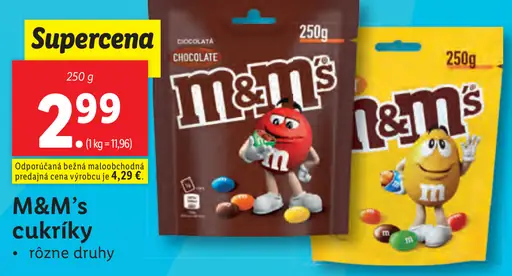 M&M's cukríky