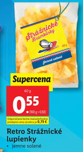 Retro Strážnické lupienky jemne solené