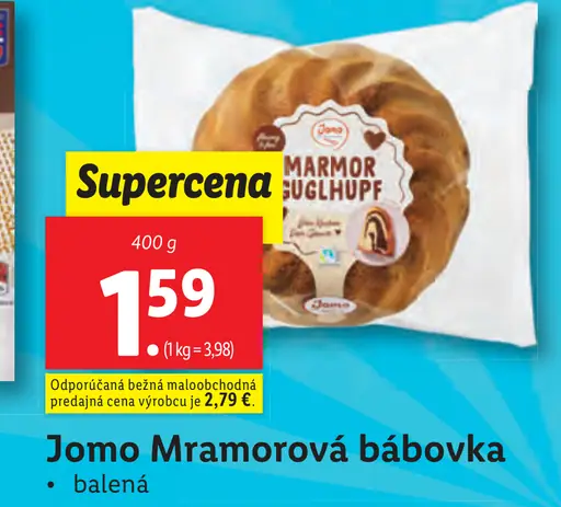 Jomo Mramorová bábovka balená