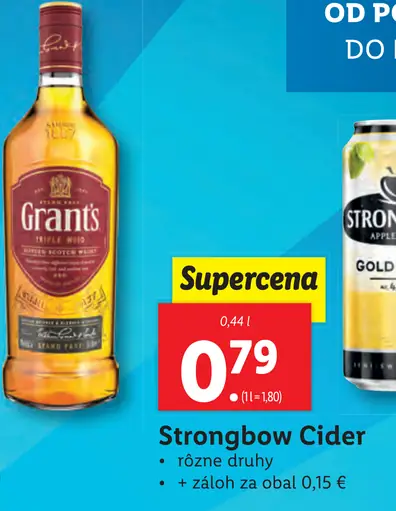 Strongbow cider plechovka