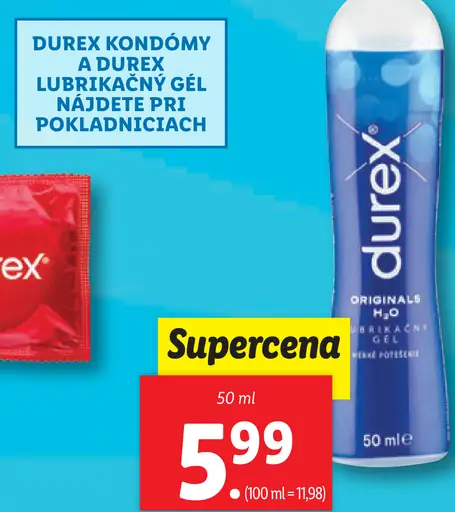 Durex lubrikačný gél