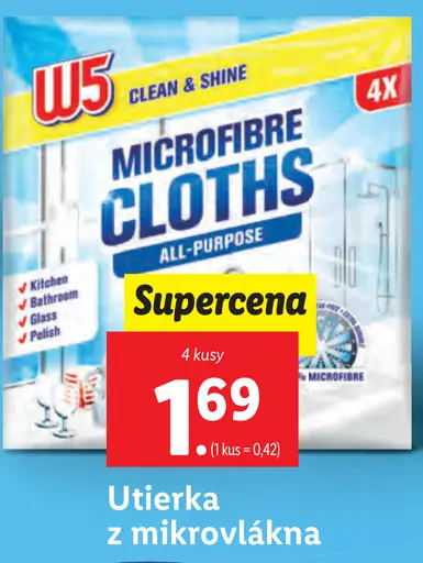 W5 Utierka z mikrovlákna