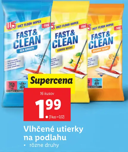 W5 Vlhčené utierky na podlahu
