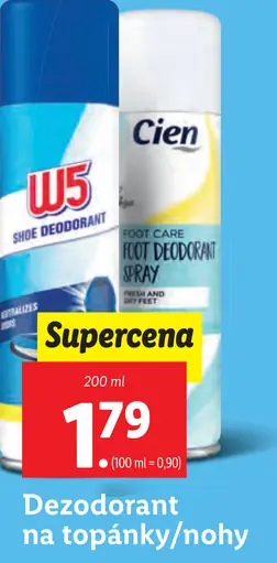 Cien Dezodorant na topánky/nohy