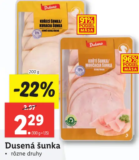 Dulano Dusená šunka