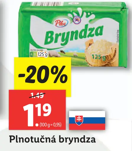 Pilos Plnotučná bryndza