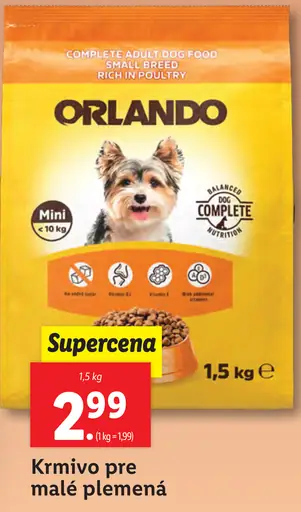 Orlando Krmivo pre malé plemená