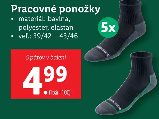 Parkside Pracovné ponožky