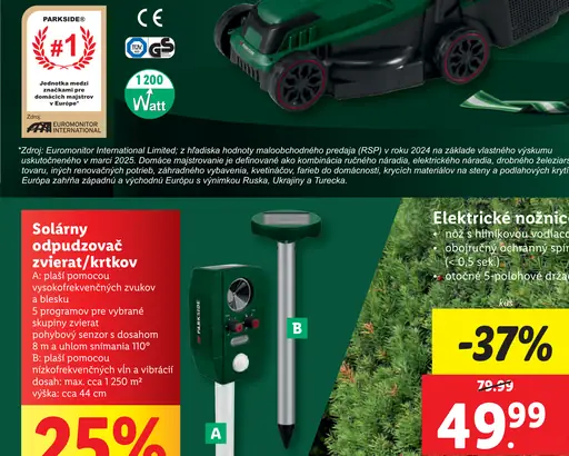 Parkside Elektrická kosačka