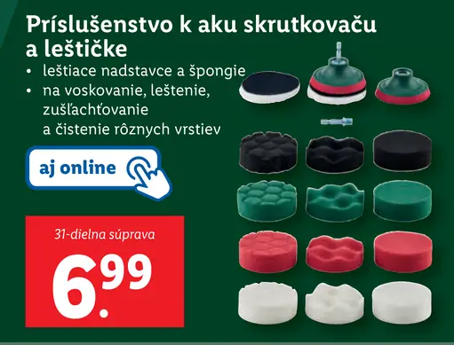 Parkside Príslušenstvo k aku skrutkovaču a leštičke