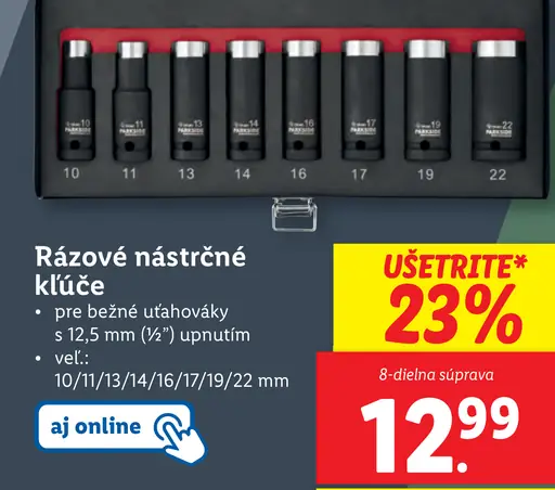 Parkside Nástrečné kľúče