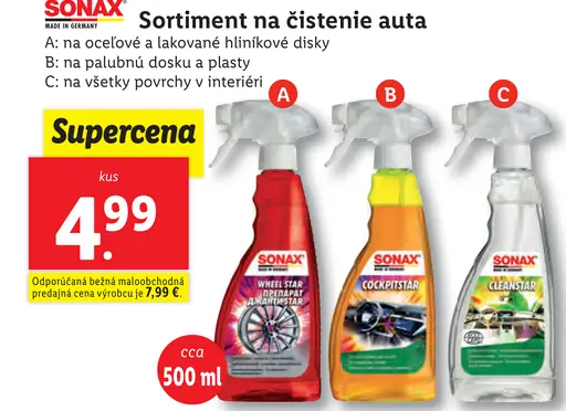 Sonax Sortiment na čistenie auta