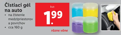 Čistiaci gél na auto