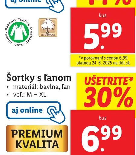 Livergy Šortky s ľanom