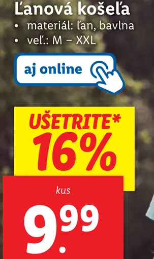 Esmaro Ľanová košela