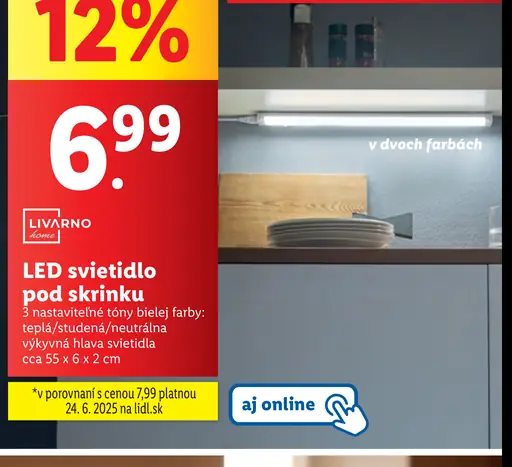 Livarno LED svietidlo pod skrinku