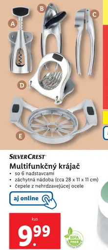 SilverCrest Multifunkčný krájač