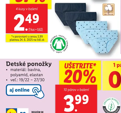 Detské ponožky