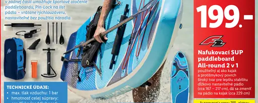 Nafukovací SUP paddleboard All-round 2 v 1