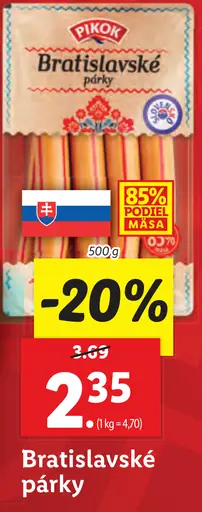 Pikok Bratislavské párky