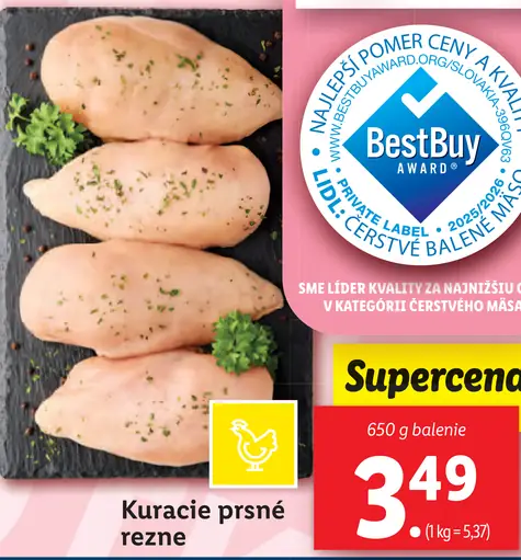 Kuracie prsia rezne