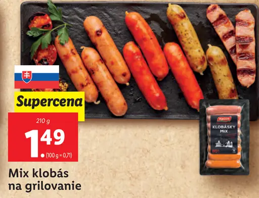 Mix klobás na grilovanie
