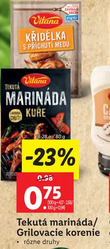 Vitana Tekutá marináda/Grilovacie korenie
