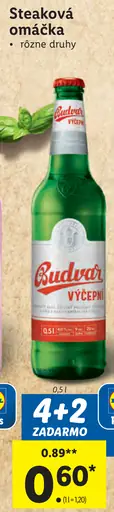 Budvar svetlé pivo plechovka