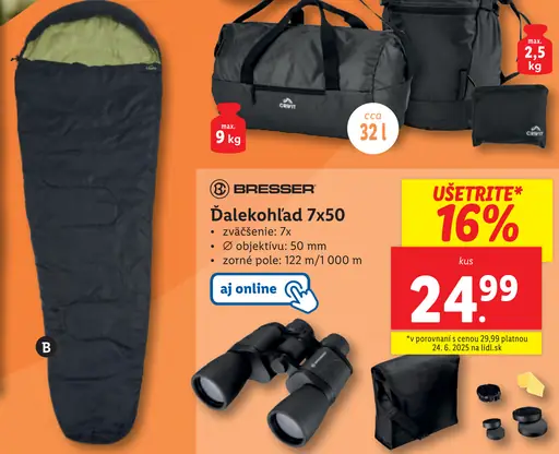 Bresser Ďalekohľad 7x50