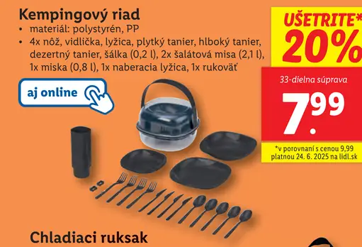 Lidl Kempingový riad
