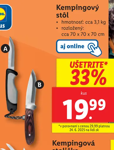 Lidl Kempingový stôl