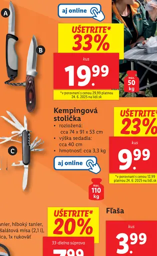 Lidl Kempingová stolička