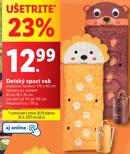 Detský spacák