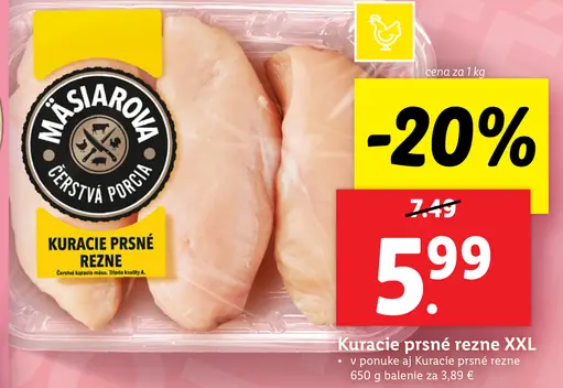 Mäsiarova kuracie prsia