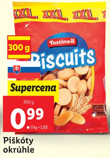 Tastino Piškóty okrúhle