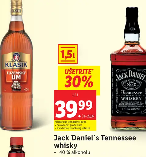 Jack Daniel’s Tennessee whisky