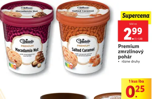 Gelatelli Premium zmrzlinový pohár